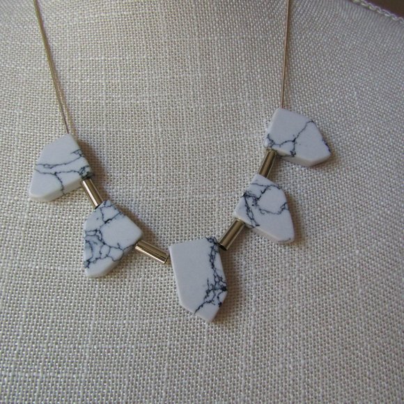 Adia Kibur Marble Tooth Necklace - Picture 4 of 10